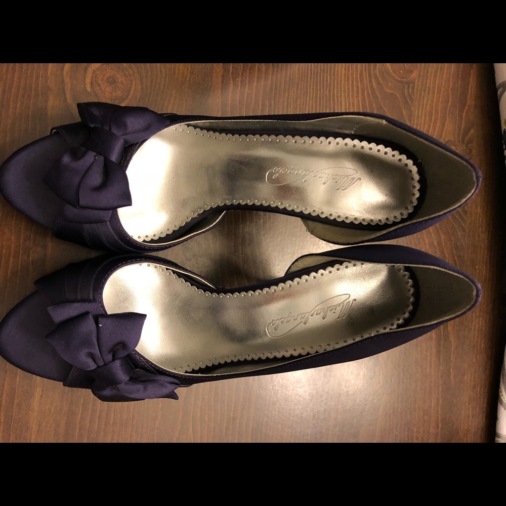 Purple high heels